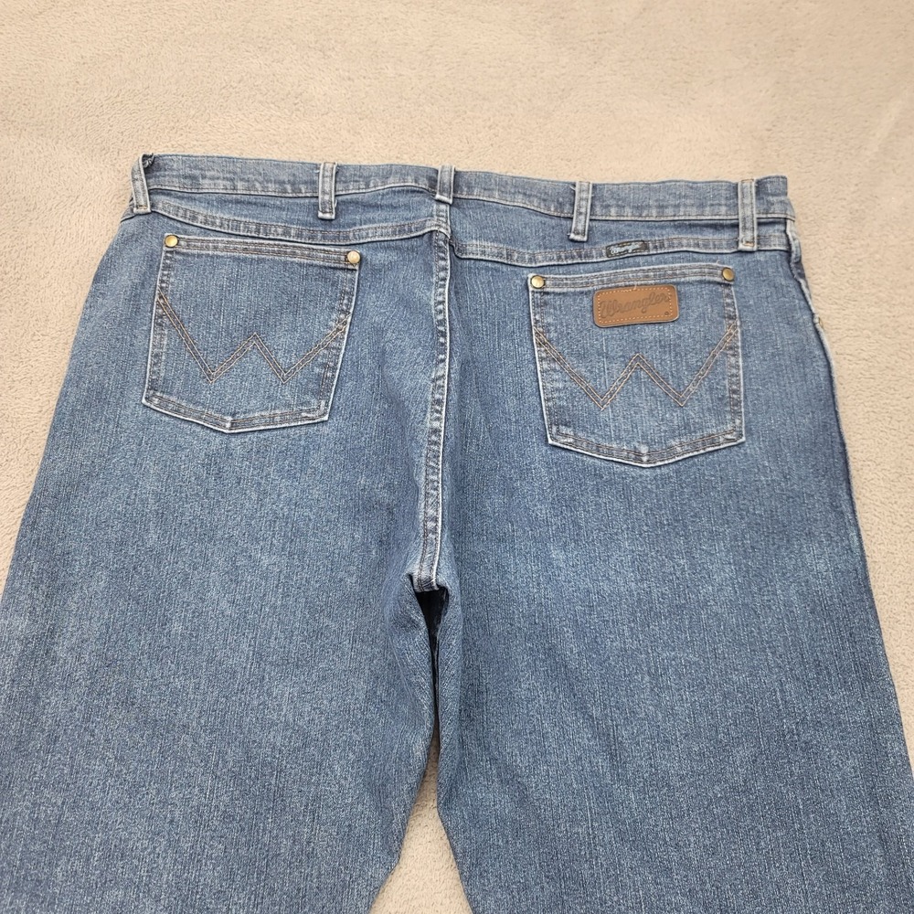 Wrangler Jeans Mens 42x30 Blue Premium Performance 47 Regular Fit Cowboy Cut